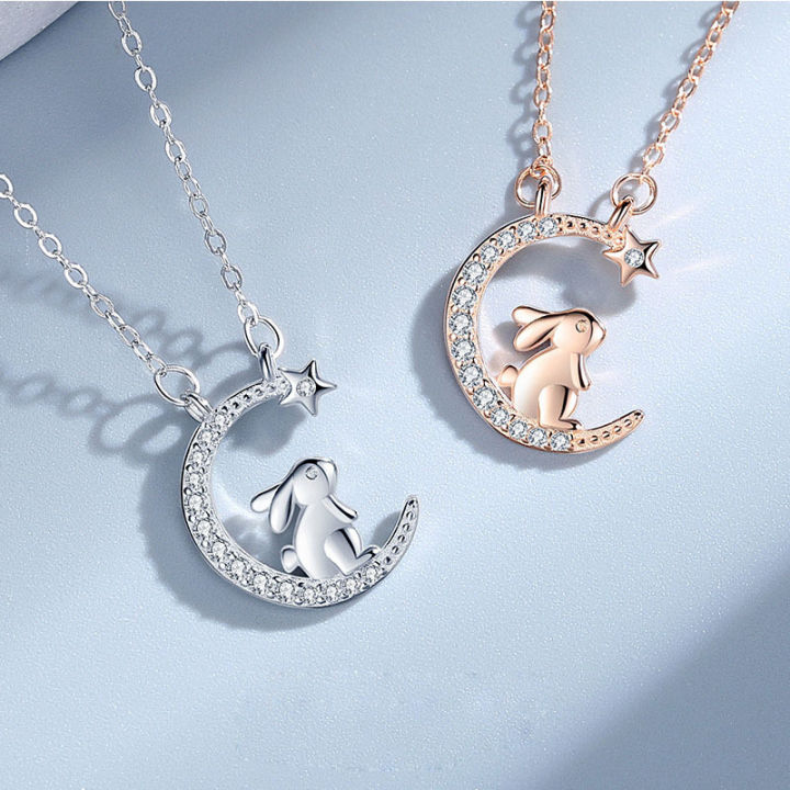 fashion-necklace-light-luxury-necklace-star-picking-necklace-cute-rabbit-necklace-european-and-american-necklace