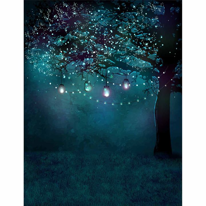 hot-sales-liangdaos296-funnytree-ฉากหลังถ่ายภาพกลิตเตอร์ต้นไม้ในฝันสำหรับคืนสนุกสนานตกแต่งพื้นหลังฮาโลวีนรูปภาพพิมพ์ลาย