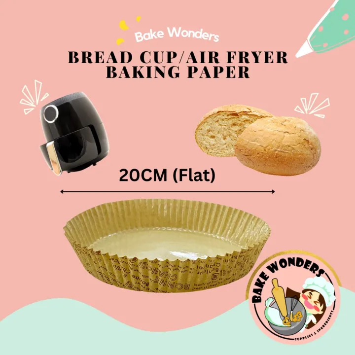 Airfryer Baking Paper/ Air Fryer Grease Proof Paper Cup/Bread Casing Cup/ Bread Cup/ Bun Casing