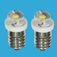 【☊HOT☊】 mian885 E10 P13.5s หลอดไฟ Led ไฟเล็งหลอดไฟทรงกระบอกหลอดไฟสำรอง Dc3v 3V 6V หลอดโคมไฟสำหรับไฟฉายไฟฉายเปลี่ยน