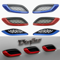 1PC ด้านหน้าด้านนอก Body Fender Air Inlet Grille Trim สีแดงสีฟ้าเงินสำหรับ Maserati Ghibli Levante Quattroporte GT 14-22