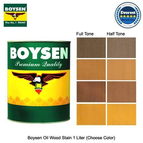 Boysen Oil Wood Stain Walnut Maple Mahogany Oak 1 Liter♬ Lazada Ph 7004