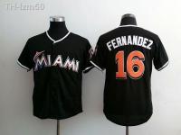 เสื้อเบสบอล Marlins Miami Mens Embroidered Fan Edition Elite