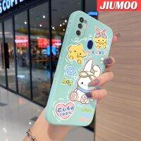 JIUMOO เคส M30s ปลอกสำหรับ Samsung M21ลายการ์ตูนกระต่ายดาวบางดีไซน์ใหม่นิ่มเคสมือถือบางเคสขอบสี่เหลี่ยมด้านข้างบางซิลิโคนเคสป้องกันการกระแทก