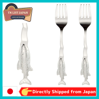 【จัดส่งตรงจากญี่ปุ่น】 Nagao Tsubame Sanjo Petit Marine Stainless Steel Cutlery Whale Shark Fork Set Of 2 Made In Japan, Top Japansese Outdoor Brand, Camp Goods,BBQ Goods,สินค้าสำหรับกิจกรรมกลางแจ้ง,สินค้ากลางแจ้งคุณภาพสูงเพลิดเพลินกับธรรมชาติ