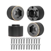 4Pcs Brass Weights Wheel Hex Hub Widen Adapter for 1/10 RC Crawler 1.9 2.2Inch Wheels Rim Axial SCX10 TRX4