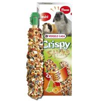 Crispy Sticks Rabbits-Guinea Pigs Fruit (รสผลไม้) สำหรับกระต่าย แกสบี้ (110g.), Versele Laga  1 กล่องมี 2 แท่ง