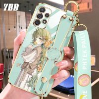 YBD มองกลับไปที่เคสสำหรับ Samsung Galaxy โทรศัพท์การ์ตูนเด็กผู้หญิง A24 A04S เคส4G A14 A54 A34 A13 M52 A32 5G เคสสายคล้อง M14