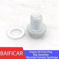 Baificar Brand New Genuine Engine Oil Pan Magnet Drain Plug Kit 21513 23001 21512 23000 For Kia Sorento Hyundai Sonata Sportage