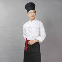 3 Pcs Ho Chef Uniform with Apron Hat Male Restaurant Kitchen Chinese Cooking Wear Dragon Cook Outfit Men Service Clothes 8