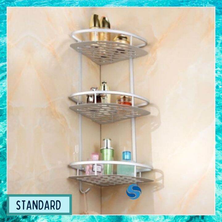 STNDRD 23 Layer Stainless Steel Corner Bathroom Organizer Shower