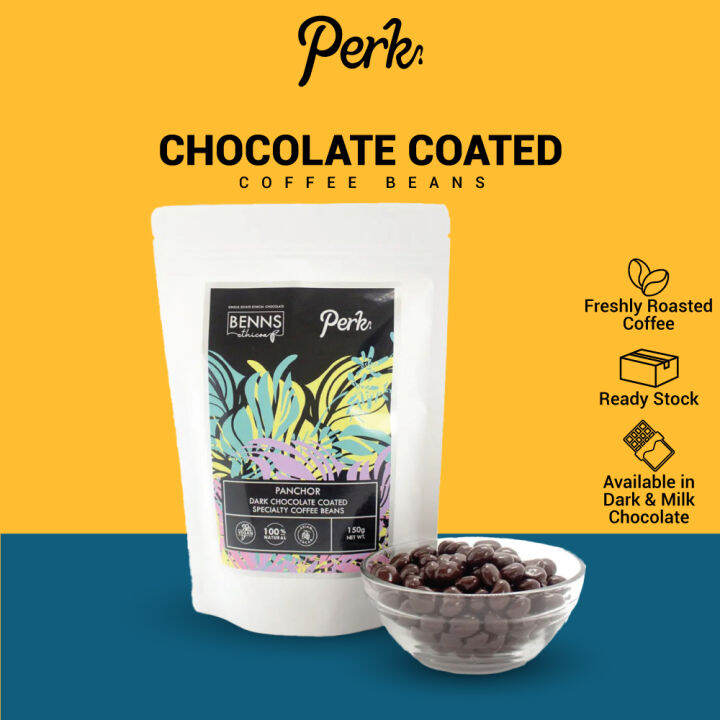 Perk Chocolate Coated Coffee Beans Snack Vegan Dark Chocolate White ...