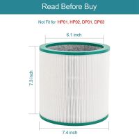 HEPA Filters Parts Accessories for Dyson TP01, TP02, TP03, AM11, BP01 Tower Air Purifier Filter Compare to Part 968126-03