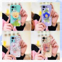 Simplicity Liquid silicone shell Phone Case For Xiaomi Mix4 phone case Anti-fall Rotatable stand Cartoon quicksand cute