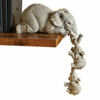 Resin Elephant Ornament Cartoon Desktop Hanging Kids Room Accessories Figurines