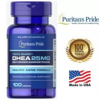 ตรงปก ของแท้ นำเข้า [100 Tablets] Puritan’s Pride DHEA 25 Mg ของแท้ 100% นำเข้าจาก USA