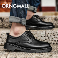 ORNGMALL อย่างเป็นทางการสำหรับผู้ชายรองเท้ารองเท้าขับรถแฟชั่นรองเท้ามาร์ตินเกาหลีคลาสสิกอังกฤษแนวโน้มรองเท้าหนังแท้รองเท้าขับรถรองเท้าอย่างเป็นทางการ38-48