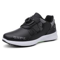 Professional Golf Shoes for Ladies Non-Slip Athletic Shoes Men White Leather Golf Training Brand Designer Spikes Golf Sneakers