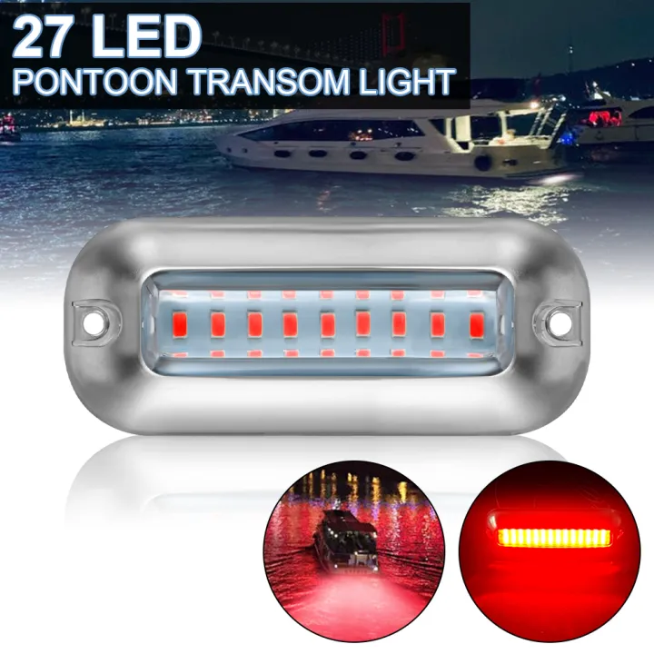 Navigation Light 10-30V Boat Accessories 27LED Boat Transom Lights ...