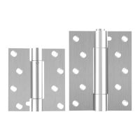 2Pcs Spring Loaded Hinges Stainless Steel Door Hinges for Garage Front Door