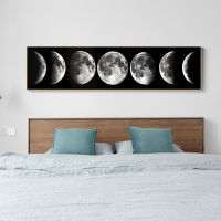 5D DIY Full Drill Moon Diamond Painting Rhinestone Craft Kit Wall Picture Full Drill Embroidery Moon Phase Luna Scenery Diamond