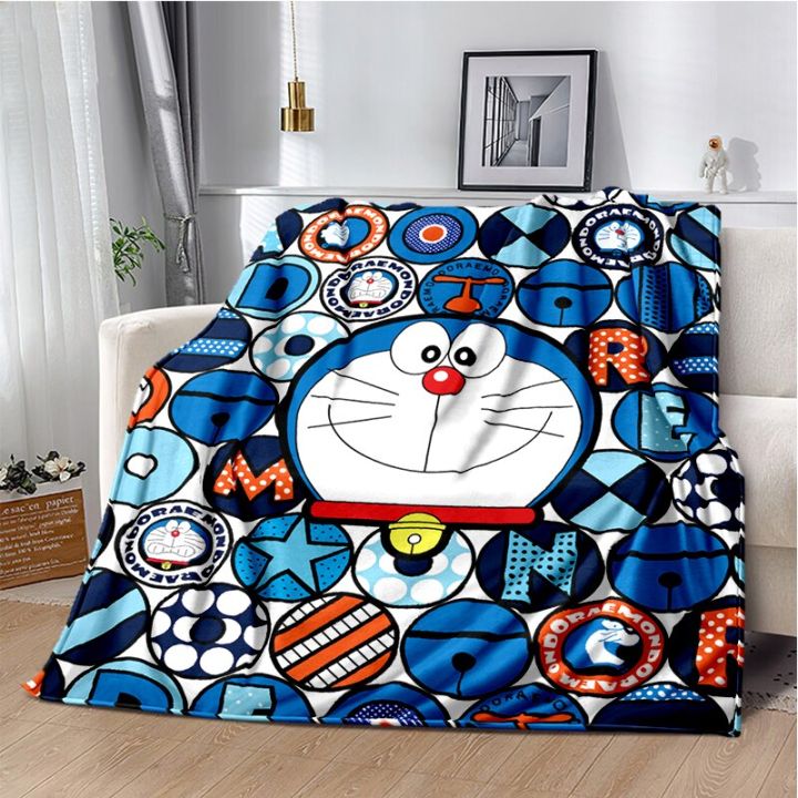 in-stock-doraemon-japanese-cartoon-super-soft-blanket-cute-travel-sofa-blanket-birthday-gift-can-send-pictures-for-customization