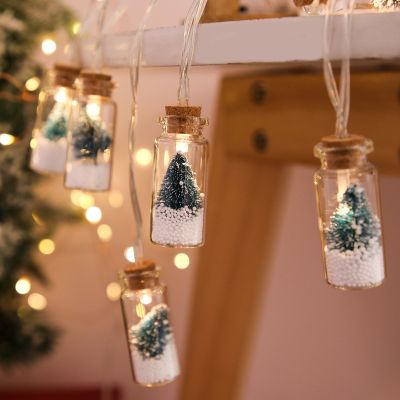 LED Christmas Tree String Lights Hanging Ornaments Globe String Lights for Home Party Bedroom 2021 Snow Globe Light