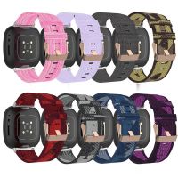 Tali Nilon untuk Fitbit Versa 3 4 Band Gelang Lembut untuk Fitbit Sense 2 Loop Jam Tangan Pintar Accessoriess Belt Correa