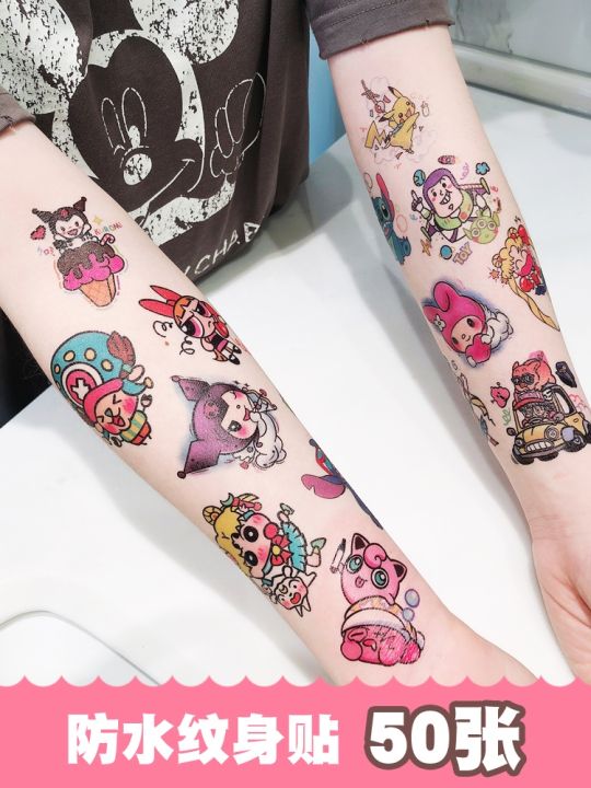 metz-tattoo-stickers-waterproof-men-and-women-durable-simulation-tattoo-cute-cartoon-color-childrens-flower-arm-stickers-ins-wind