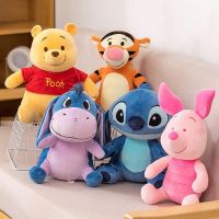 【CW】◘◎✥  13/30/50cm Cartoon Qi-ear Donkey/pijie/winnie The Pooh/stitch/tigger Children