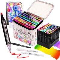 406080 Colored Marker Set Maeker colors storage bag watercolor pen school animation hand-painted Full set of color brushes