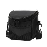 ♕ Shoulder Storage Case Lightweight Portable Adjustable Strap Solid Camera Bag Double Zippers Durable Small Collision Avoidance