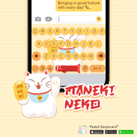 Lucky Maneki Neko Keyboard Theme⎮(E-Voucher) for Pastel Keyboard App