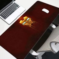Iron Man แผ่นรองเมาส์ขนาดใหญ่ Persian Carpet Laptop เครื่องเกมแป้นพิมพ์ แผ่นรองเมาส์ XXL ขอบพู่สีขาว แผ่นรองโต๊ะสัตว์เลี้ยง