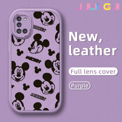 Jlingji เคส M31 M31กระแสแฟชั่น A31ปลอกสำหรับ Samsung ลายมิกกี้เมาส์ใหม่นุ่มหนังดีไซน์ใหม่ด้านข้างกล้องฝาปิดเลนส์บางเคสป้องกันกรอบกันกระแทก