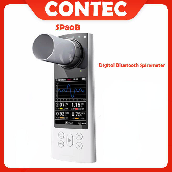 CONTEC SP80B Digital Bluetooth Spirometer Lung Breathing Diagnostic