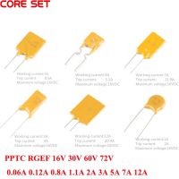 【YF】 10Pcs 16V 30V 60V 72V Resettable Fuse PPTC RGEF 0.06A 0.12A 0.8A 1.1A 2A 3A 5A 7A 12A Fuses In-line RUEF300 Self-Recovery