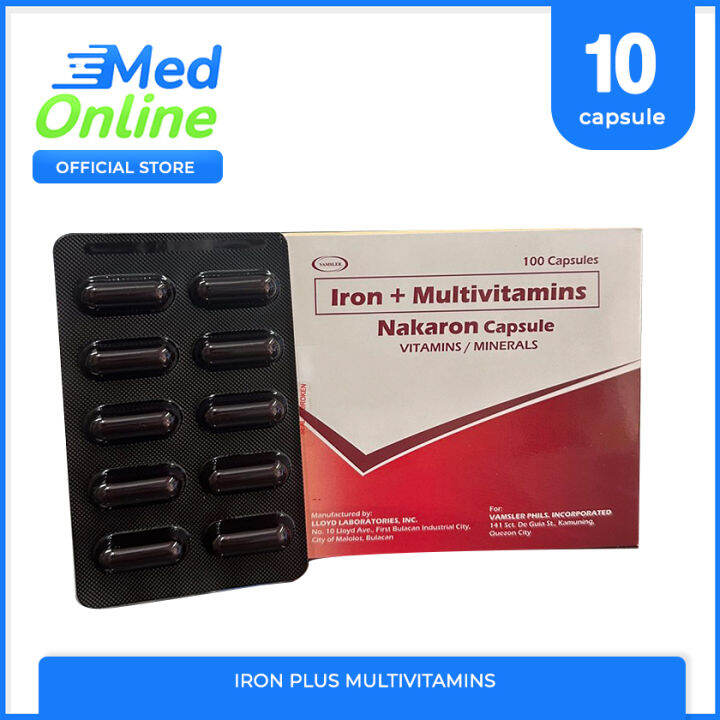 NAKARON (Iron + Multivitamins) SIGLATON Lazada PH