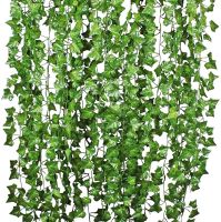 230cm Artificial plant ivy 1pcs green silk artificial hanging vines leaf plants vines leaves diy Wall Green Wedding Decoration Spine Supporters