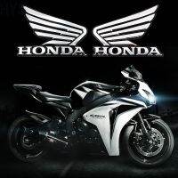 HYS 2 Pcs Sticker Logo Emblem Honda untuk Mobil Honda (ซ้าย + ขวา) (ตรง)