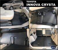 พรมปูพื้นรถยนต์INNOVA CRYSTA (ปี2016-2020) ลายไบเค่นสีดำ+แผ่นกันสึก เต็มคัน