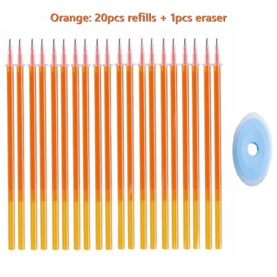 Haile ปากกาเติมหมึกปากกาลบได้น่ารัก20ชิ้น/เซ็ตปากกามายากลสำหรับเจลออฟิศโรงเรียนสีสันสดใสหมึกเจลลบได้