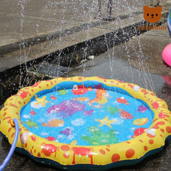 แผ่นสปริงเกอร์สำหรับเด็ก39-เสื่อสำหรับเล่นฉีดน้ำสระกลางแจ้งปาร์ตี้ของเล่นเกมส์ที่ได้เคลื่อนไหวน้ำสำหรับเด็ก