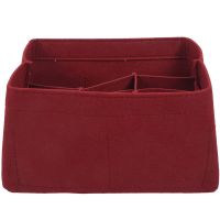 Women Fashion Felt Cloth Inner Bag Fits In Insert Handbag Multi-Pockets Cosmetic Bags Storage And Personal Belongings Organizer