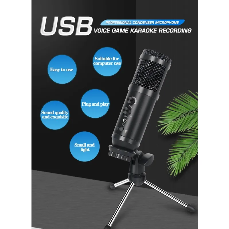 ❁Bm-13 USB condenser microphone Professional for computer   teaching conference YouTube✸ | Lazada PH