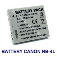 NB-4L / NB4L แบตเตอรี่สำหรับกล้องแคนนอน Camera Battery For Canon IXUS 30,40,50,60,70,80,PowerShot ELPH 100 HS,300 HS,SD1000,SD1400 IS,SD200,SD30,SD300,SD40,SD400,SD600,SD780 IS,SD970 IS,TX1 BY PRAKARDSAKDA SHOP