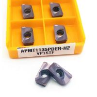 APMT1135 PDER H2 VP15TF คาร์ไบด์แทรกเครื่องตัดมิลลิ่ง APMT 1135 เครื่องตัดปลาย CNC Milling Cutter เครื่องกลึงโลหะ PDER Cutter