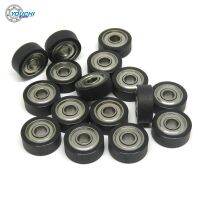 5pcs OD 13mm Black PolyUrethane Coated Roller with 684ZZ Bearing 4x13x4 PU68413-4 Miniature PU Covered Furniture Guide Pulley