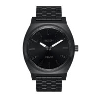 Nixon Time Teller Solar รุ่น NXA1369756-00 นาฬิกาข้อมือผู้ชาย สายสแตนเลส All Black / White หน้าปัด 40 มม.