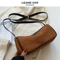 Summer retro suede niche design high-end crossbody small bag for women 2023 new fashion soft leather pillow bag 【JYUE】